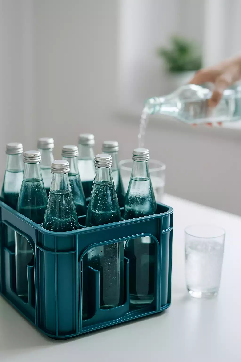 Wasserberatung Hausarzt München – Auswahl von Mineralwasserflaschen