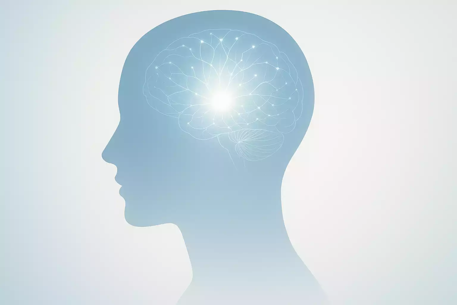 Mondfinil: Mentale Klarheit & Fokus – abstraktes Gehirn, sanfte Aktivierung