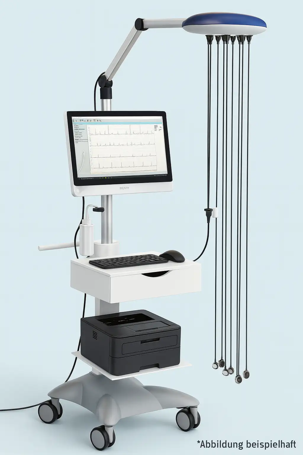 EKG-Sauganlage in der Hausarztpraxis am Romanplatz in München