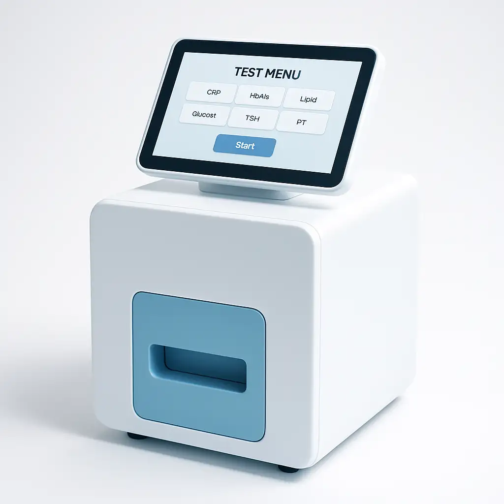 CRP-Messung aus der Fingerbeere in der Hausarztpraxis am Romanplatz