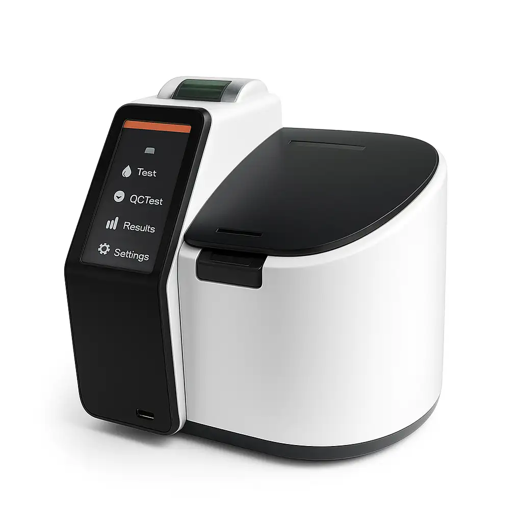 POCT-Gerät für klinische Chemie in der Hausarztpraxis am Romanplatz in München