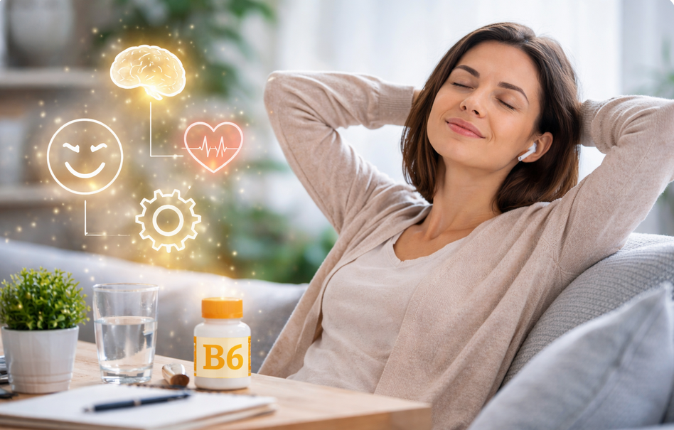 Vitamin B6 (Pyridoxin) – natürliches Motiv passend zur Website